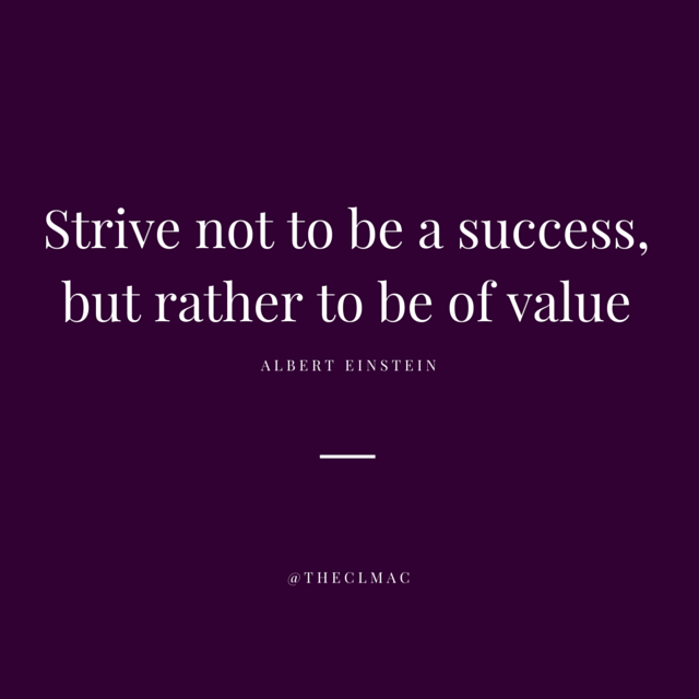Success vs Value, Einstein Quote