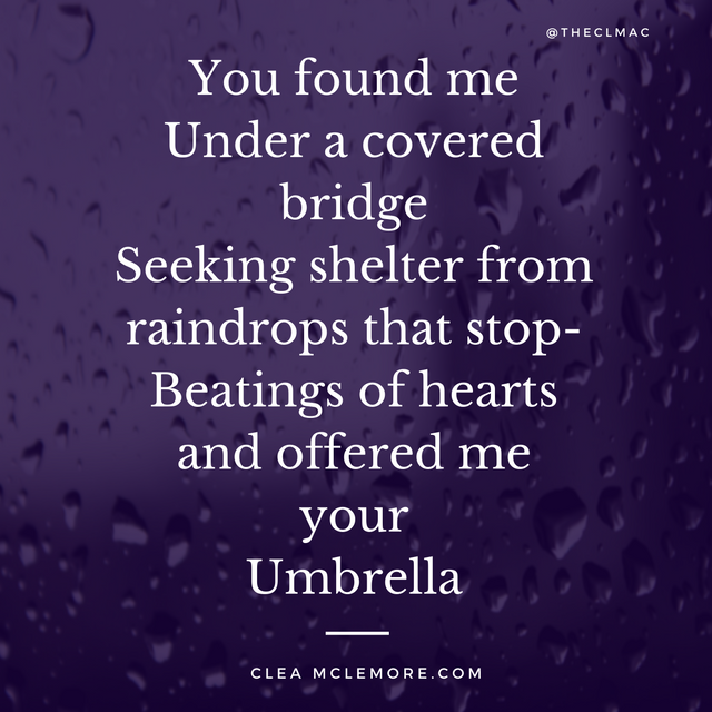 Shelter From the Rain, by Clea McLemore